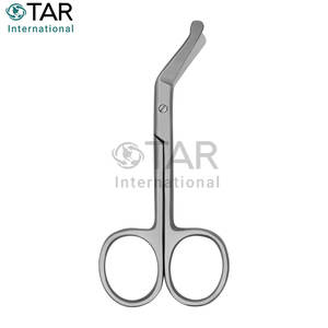 Ciseaux de stomie Ciseaux à bandage en acier inoxydable de 4.3x2.1 pouces Instruments médicaux infirmiers Utilisation vétérinaire Lames incurvées tranchantes - Product Image 6