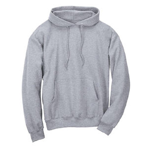 Custom 100% Polyester Unisex Light <b>Grey</b> Hoodie Embroidered <b>Fleece</b> Sublimation Workout Jacket for <b>Men</b> for Winter - Product Image 5