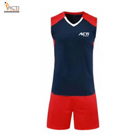 Uniforme de handball à manches courtes pour hommes 100% polyester prix de gros maillots de football et ensemble short