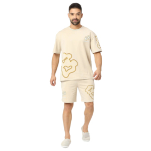 Ensembles de vêtements d'extérieur Ventes tricotées Ensembles courts pour hommes 100% coton Tenues 2 pièces Survêtements d'été à la mode Ensembles de t-shirts décontractés pour hommes - Product Image 1