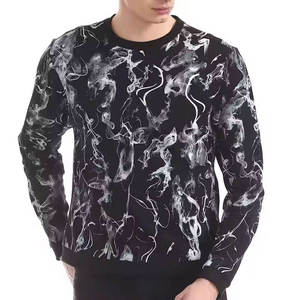 Sudadera de gran tamaño de calidad superior 2025 con estampado gráfico de estilo retro y tela de lana de algodón grueso para clima fresco - Product Image 1