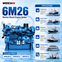 Offre Spéciale Moteur Diesel Marin Weichai Série 6M26 4 Temps 6 Cylindres pour Bateaux de Pêche et Navires de Charge