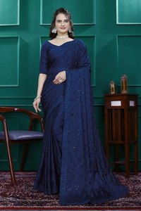 ผ้าส่าหรีสำหรับเจ้าสาวเสื้อเบลาส์บันกลอเรียแฟนซีงานปาร์ตี้แฟชั่นส่งออกแบบอินเดียแห้งเร็วทุกฤดู - Product Image 3