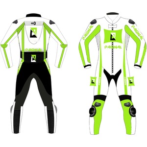 PAGINAL Moto Racing Combinaison en cuir respirante toutes saisons unisexe toutes tailles - Product Image 4