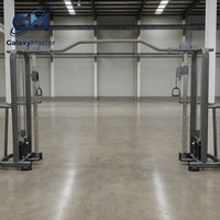 Machine de musculation professionnelle à câbles croisés avec deux blocs de poids de 70 kg pour salle de sport commerciale