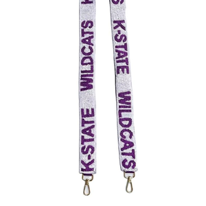 Custom Length Embroidery Seed Beaded Purse Straps for Bride and Collegiate Beaded <b>Belts</b> Collection - Product Image 5