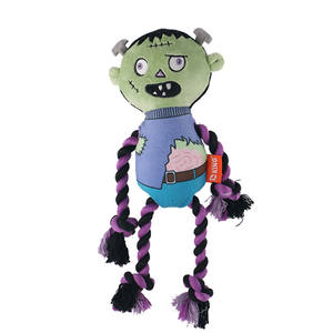 D KING mainan tali anjing tengkorak kustom interaktif Set mainan anjing tarik Halloween mainan anjing - Product Image 2