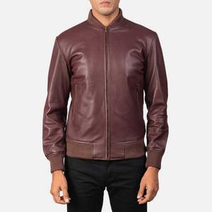 Chaqueta para hombre 2025 nueva chaqueta de cuero para hombre para motorista piel de cordero auténtica chaqueta de Material de cuero de alta calidad para hombre piel de oveja - Product Image 1
