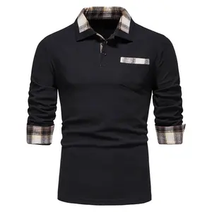 Polo de secado rápido 100% algodón para hombre, camisa de manga corta, ropa de Golf, camisetas lisas formales