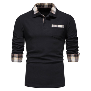 100% algodón de manga corta para hombre para Polo sublimado de secado rápido ropa de Golf Formal lisa de manga corta para Polos - Product Image 1
