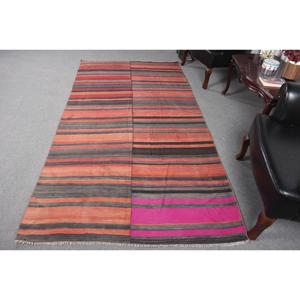 พรมวินเทจ ขนาด 4.5x8.7 ฟุต พรมปูพื้นสีแดงไล่เฉด พรมขนสัตว์ตุรกี - Product Image 1