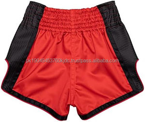 Pantalones Cortos de Boxeo Unisex XL de Satén Pesado Personalizados Pantalones Cortos de Gimnasio MMA Cintura Elástica Sublimación Frontal Ropa de Lucha para Adultos Muay Thai - Product Image 4