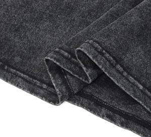 T-shirt oversize imprimé de logo personnalisé pour hommes en vente de gros T-shirt décontracté en jersey délavé à l'acide 100% coton à épaules tombantes et à col rond pour hommes - Product Image 5