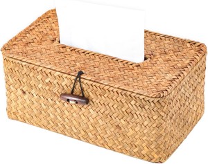 Seagrass Woven Tissue Box Cover Vajilla Utensilios de cocina Ambientalmente y seguros para la salud Productos vietnamitas al por mayor. - Product Image 1