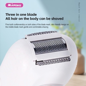 Depiladora multifuncional MARSKE para mujer, recortadora de depilación con pilas, función de masaje, depiladora de pinzas para uso doméstico - Product Image 2
