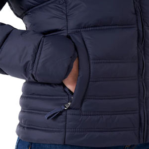 2025 nouveau élégant hiver doudoune pour femmes tissu respirant solide bleu couleur détachable capuche grande taille bulle veste - Product Image 5
