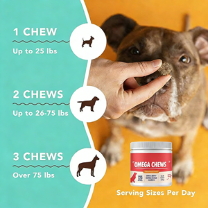 โออีเอ็ม/โอดีเอ็ม แคนนีนโคทเฮลธ์ โอเมก้า-3 สำหรับ<span class=keywords><strong>สุนัข</strong></span>แบบเคี้ยวเนื้อนุ่ม - แคลเซียมออร์แกนิกและวิตามินอี เสริมสร้างภูมิคุ้มกัน ปลอดภัยสำหรับลูก<span class=keywords><strong>สุนัข</strong></span>และ<span class=keywords><strong>ลูก</strong></span>แมว - Product Image 4