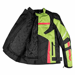 Chaqueta de carreras personalizada para motocicleta, tela de malla transpirable con armadura de alto impacto y correas ajustables, equipo óptimo para motociclistas - Product Image 4
