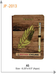 Custom Eco-Friendly <b>A4</b> Size Luxury Hardcover Business Wooden Journal Notebooks Premium Wooden Journal at Best Price - Product Image 3