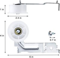 DC93-00634A pour ensemble de poulie de tendeur de sèche-linge samsung (double roulement à billes silencieux amélioré) et 6602-001655 courroie de tension de tambour de sèche-linge (Od