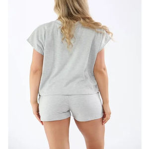 Short skinny de haute qualité 100% coton de qualité supérieure vêtements actifs t-shirts côtelés débardeur slim fit dames short skinny - Product Image 6