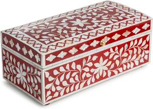 Caja de Joyería Moderna Hecha a Mano con Incrustaciones de Hueso, Diseño Ecológico para Eventos Especiales Cuadrados, Bajo Precio por HF CRAFTS - Product Image 5