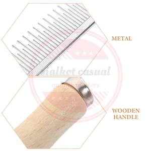 Peines para perros de Venta caliente, peines de dientes finos de acero inoxidable para perros y gatos, productos de aseo al por mayor - Product Image 5