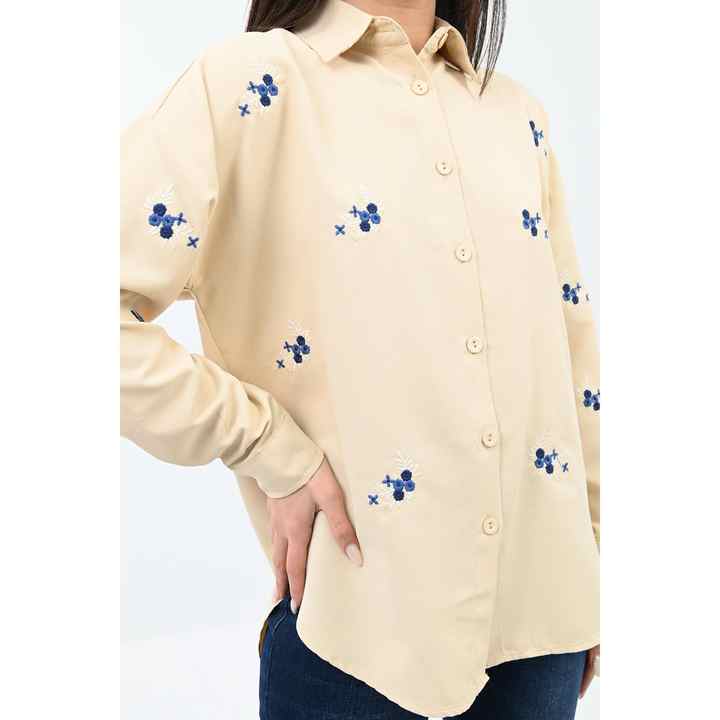 Women's Embroidery Detailed Shirt 1724-24