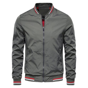 เสื้อกันลมสำหรับผู้ชายเสื้อแจ็กเก็ตแนวสตรีทแบบลำลองปกตั้งสำหรับกลางแจ้งในฤดูใบไม้ผลิฤดูใบไม้ร่วง - Product Image 1