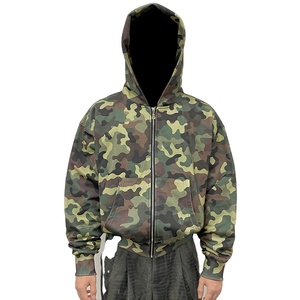 บ็อกซี่ลายพรางทุกส่วนของ DTG มีฮู้ดพิมพ์ลายต้นไม้จริงครอปซิปขนาดใหญ่ใส่ได้ทั้งชายและหญิงซิปปรับแต่งได้ - Product Image 1