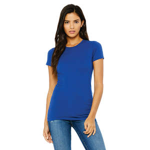 T-Shirt 100% Airlume en coton peigné et à anneau pour femme, coupe Slim, simple, 4.2 oz - Product Image 1