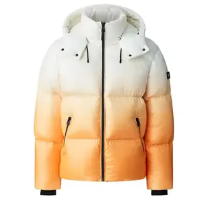 New Arrival Winter Clothing Down Coats Crop Custom Bubble Jackets Women Puffer Jacket with Hood