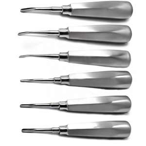 Instrumental Quirúrgico para Cirugía Oral, Juego de Elevadores de Raíz para Luxación Dental, 6 Piezas, Acero Inoxidable - Product Image 5