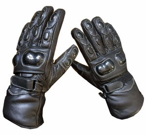Guantes de cuero genuino Motocross Auto Motociclismo Guantes deportivos de carreras Impermeable Hombres Nuevo diseño Guantes de moto - Product Image 4