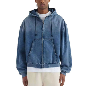 Acid Wash Winter Hoodies Men-Wholesale High Quality Latest Design Vintage OEM Service Breathable Anti-Wrinkle Cotton - Product Image 1