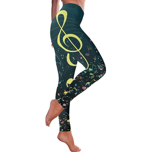 Entrenamiento personalizado nuevo diseño sublimación impresión Leggings señoras mujeres apretado estampado Yoga pantalones con bolsillo - Product Image 3