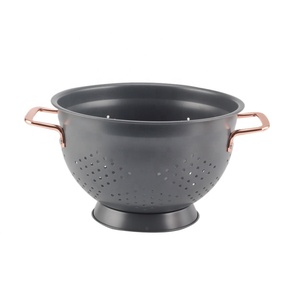 Rust-Resistant, Heavy Duty, Solid Base Powder Coated Self-draining <b>Stainless</b> <b>Steel</b> <b>Colander</b> - Product Image 5
