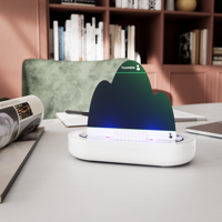 Piège à moustiques puissant à lumière UV pour intérieur avec plaque adhésive haute efficacité, sans danger pour la famille et les animaux domestiques