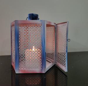 Charming Gradient Metal <b>Candle</b> <b>Lantern</b> for Outdoor <b>Garden</b> Decor for Home Christmas Decoration - Product Image 3