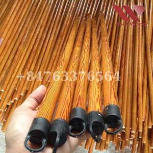 Conception de grain vietnamien manche de balai en bois enduit de PVC meilleure qualité prix bon marché stock disponible approvisionnement en vrac café couleur PVC - Product Image 5