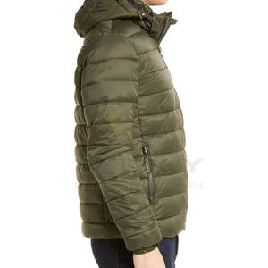 Veste à bulles d'hiver pour hommes, manteaux épais d'hiver, doudoune épaisse pour hommes / vestes à capuche pour hommes - Product Image 3