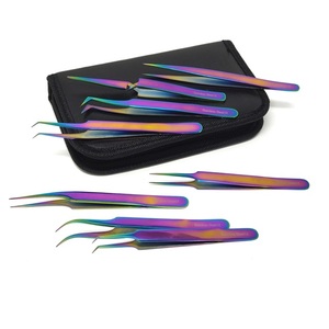 Hermoso Kit de pinzas de acero inoxidable arcoíris Kit de pinzas de precisión - Product Image 2