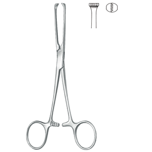 Fórceps de tejido intestinal Allis de acero inoxidable de alta calidad 5x6 dientes 19cm/7,5 "fabricante de instrumentos quirúrgicos - Product Image 1