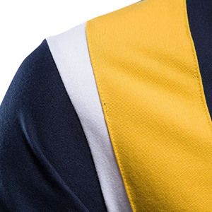 Nuevo diseño personalizado logotipo bordado 100% algodón Hombre Golf negocios uniforme Color sólido Polo camisa - Product Image 3