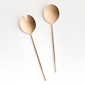 Indian High Quality Item Brass Salad <b>Server</b> Set Flatware Cutlery Set for Serving <b>Food</b> Items at Wholesale Price Made in India - Product Image 3