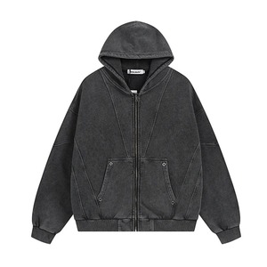 Tissu polaire en gros, bonne qualité, sweats à capuche imprimés DTF pour hommes, sweats à capuche personnalisés de couleur unie - Product Image 2