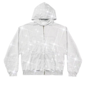 Strass Hoodies Hiver Imperméable Respirant Polaire 100% Coton Bas Prix Utilisation Extérieure pour Hommes - Product Image 1