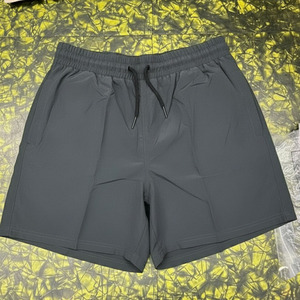 Shorts de sport en coton et lin, été, uni, taille haute, shorts noirs pour femmes, grande taille, basique, décontracté, pantalon court - Product Image 1