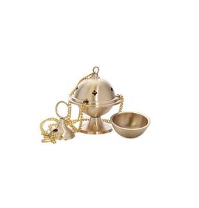 Brûleur d'encens suspendu en laiton au design vintage Brûleur Bakhoor en laiton de forme ronde de la plus grande qualité pour la décoration intérieure. - Product Image 2