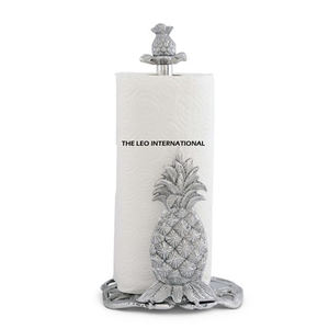 Porte-serviettes en métal en aluminium de conception de visage de renne avec le support rond de stockage de couleur argentée pour des hôtels de vaisselle de table - Product Image 3